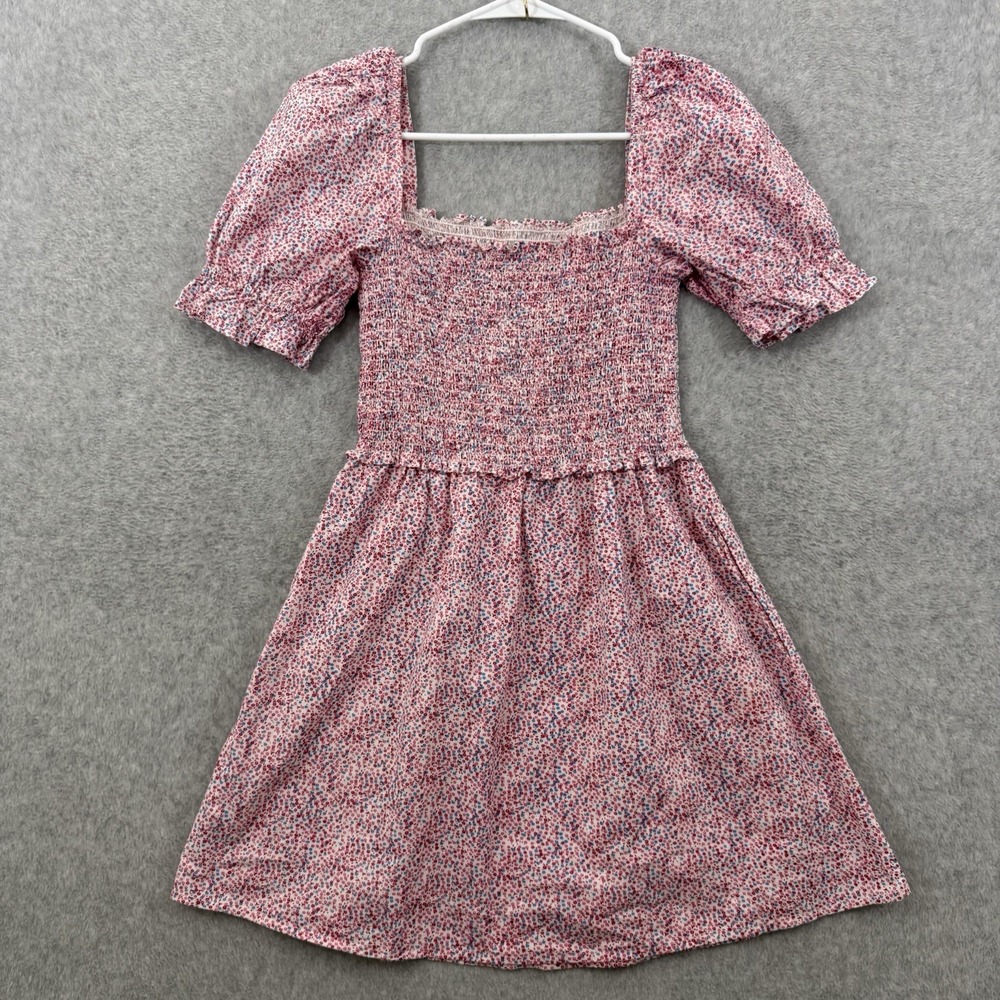 French Connection Rhodes Puff Sleeve Smock Mini Dress Size 4
